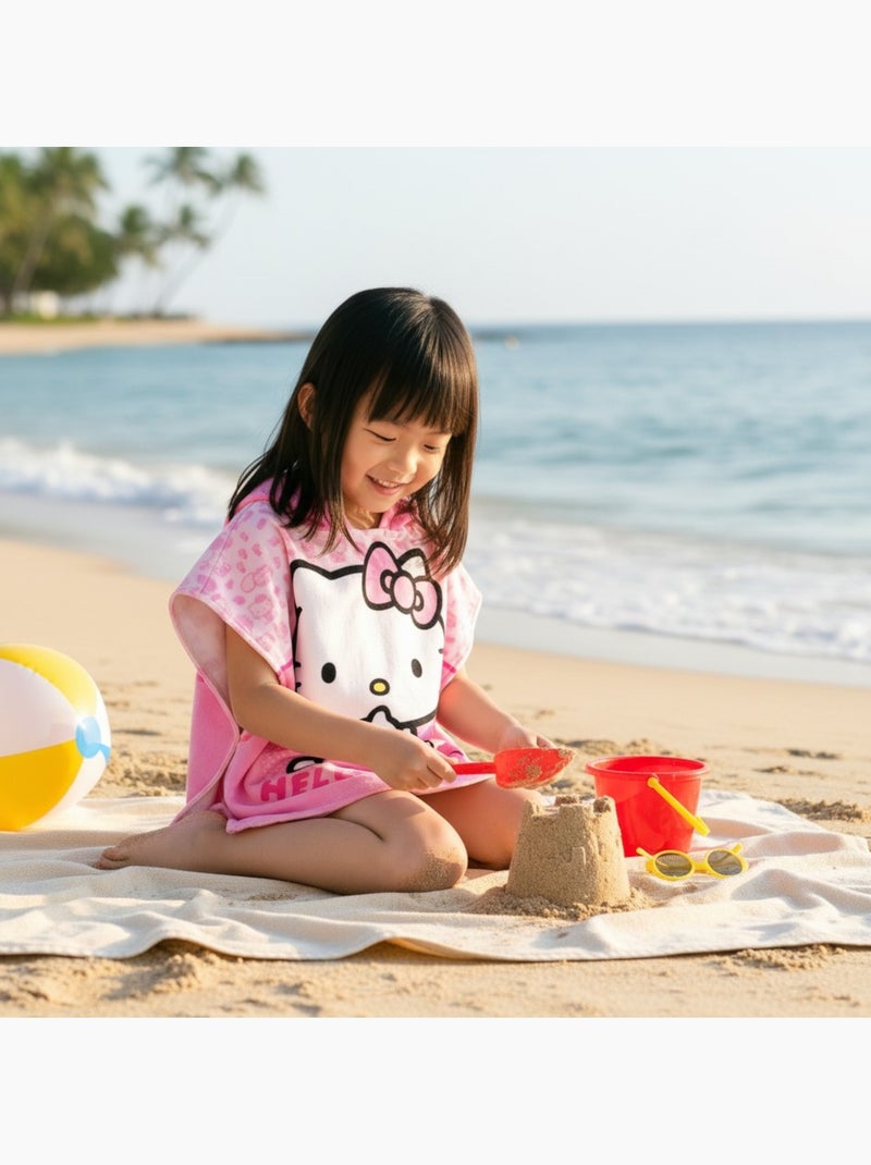 Hello Kitty - Poncho fille pour enfant à motif Rose - Kiabi