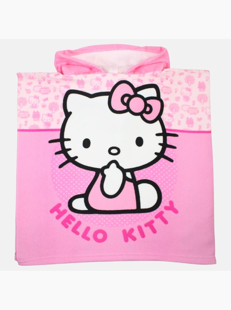 Hello Kitty - Poncho fille pour enfant à motif Rose - Kiabi