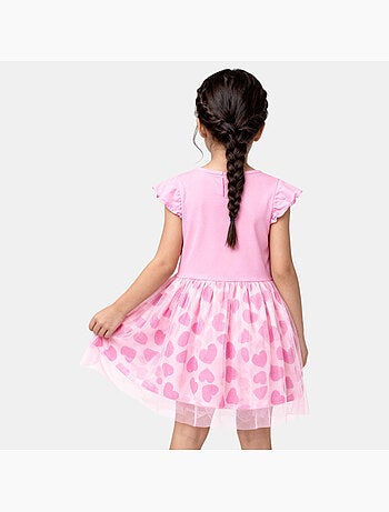 Hello kitty - robe imprimée manches courtes, jupe en tulle