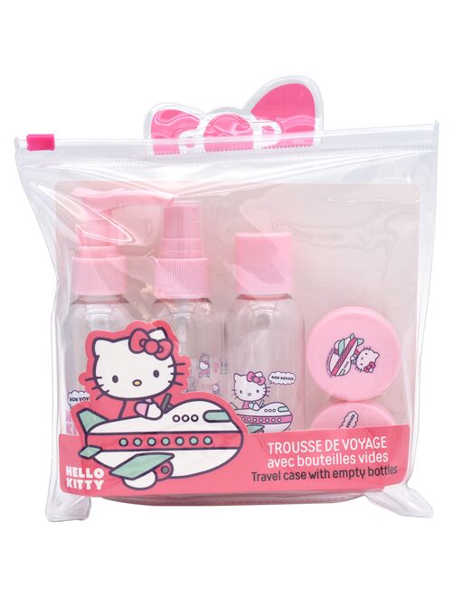 Hello Kitty - Trousse de Voyage avec Flacons Vides - Kiabi