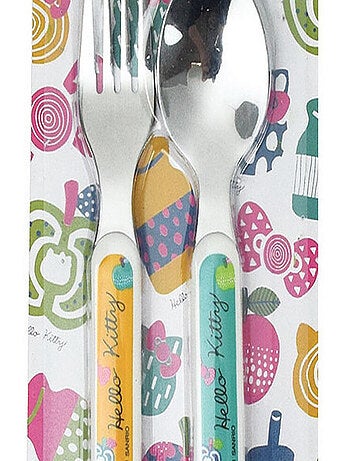 Hello Kitty Acidulee Ensemble Couverts Inox (Fourchette, Cuillere)