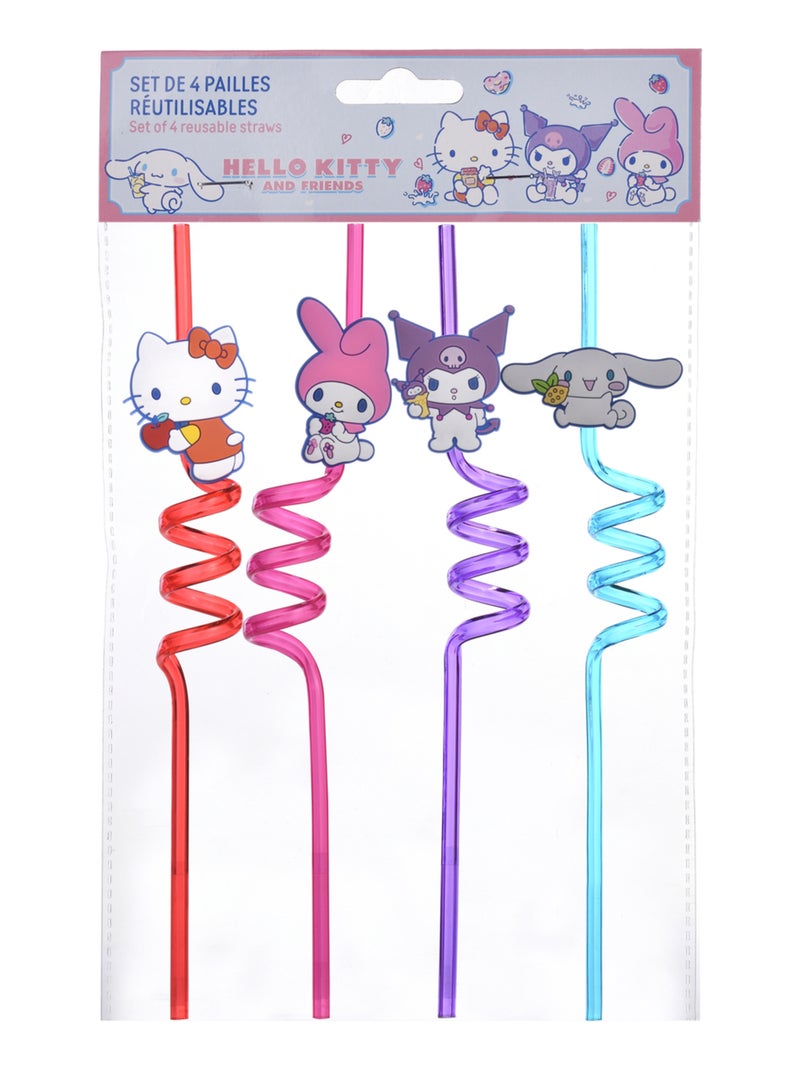 Hello Kitty and Friends - Set de 4 Pailles N/A - Kiabi