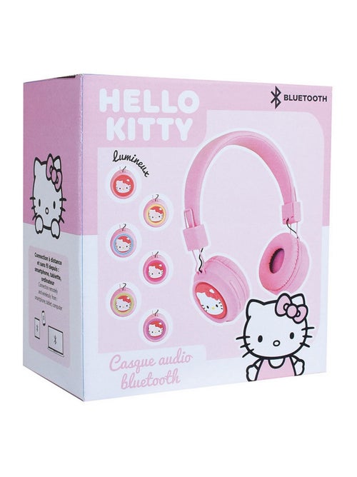 HELLO KITTY CASQUE AJUSTABLEBLUETOOTH AVEC MICRO, CABLE USB, CABLE AUDIO - Kiabi