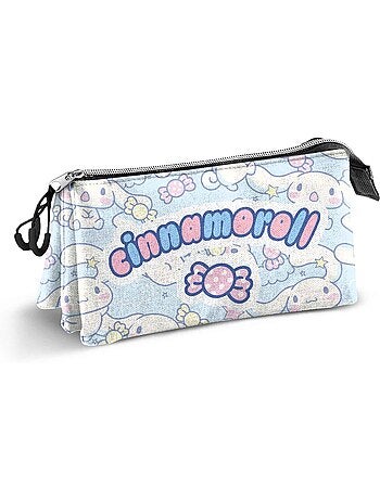 Hello Kitty Cinnamoroll Candy Trousse Triple, Bleu