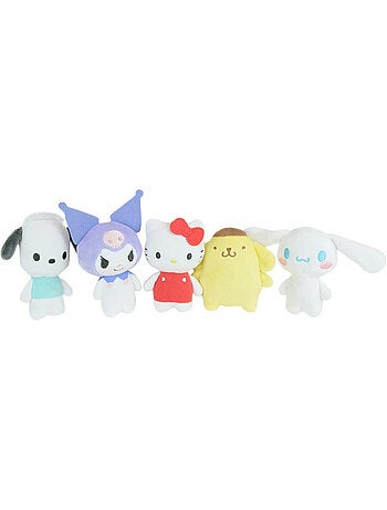 Hello kitty coffret 5 peluches hello kitty et ses amis +/- 9 cm