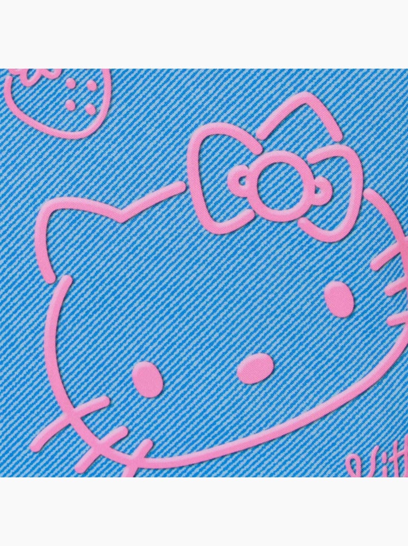 Hello Kitty Denim Sac de Plage Soleil, Bleu Bleu - Kiabi