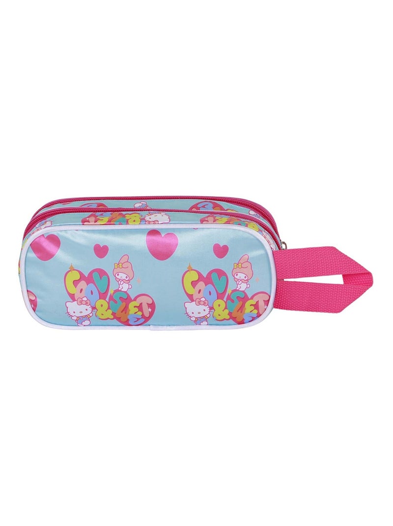 Hello Kitty Friendship Trousse 3D Double, Bleu Bleu - Kiabi