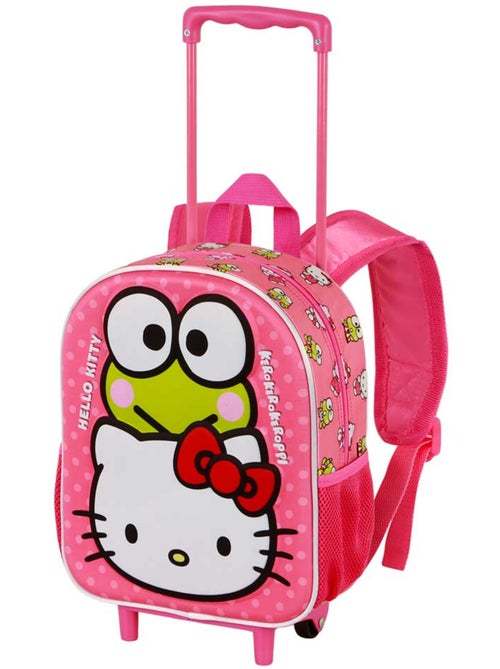 Hello Kitty Funny Sac à dos 3D à Roulettes Petit, Rose - Kiabi