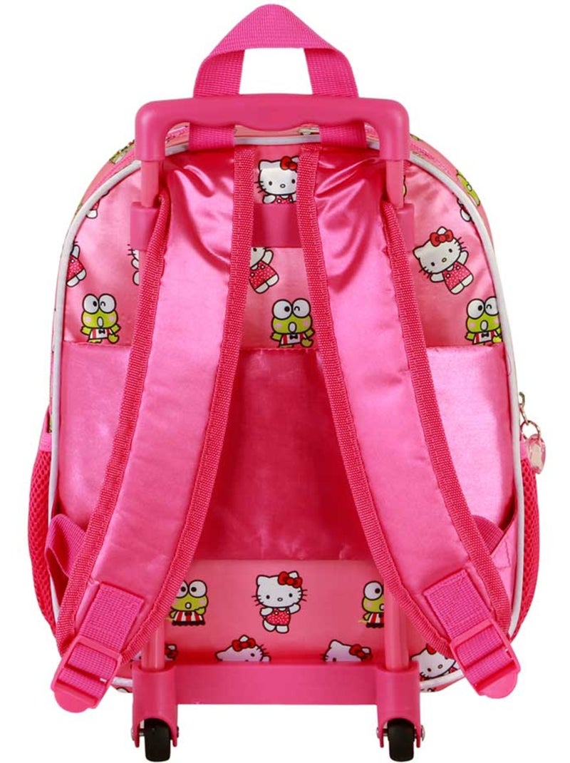 Hello Kitty Funny Sac à dos 3D à Roulettes Petit, Rose Rose - Kiabi