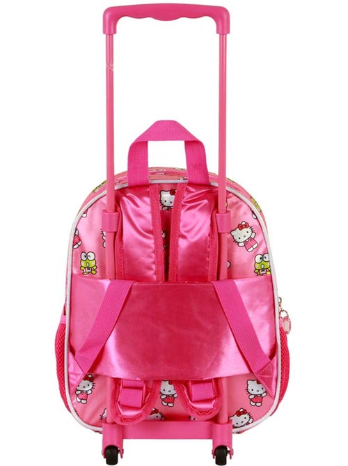 Hello Kitty Funny Sac à dos 3D à Roulettes Petit, Rose - Kiabi