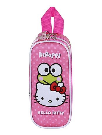 Hello Kitty Funny Trousse 3D Double, Rose