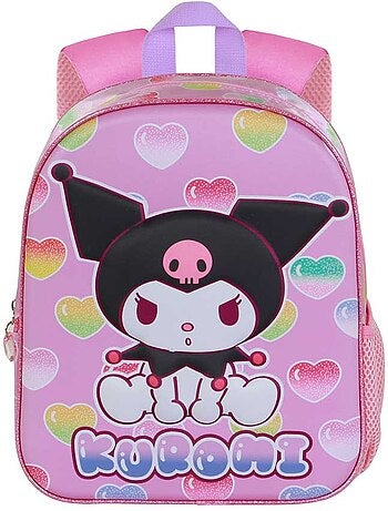 Hello Kitty Kuromi Hearts Sac à Dos 3D Elite, Rose
