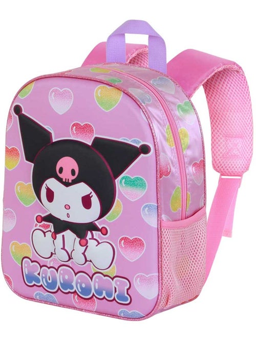 Hello Kitty Kuromi Hearts Sac à Dos 3D Elite, Rose - Kiabi
