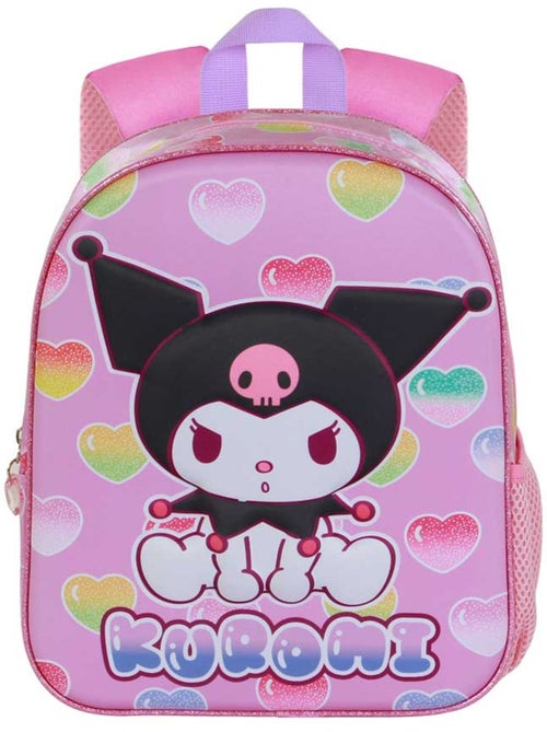 Hello Kitty Kuromi Hearts Sac à Dos 3D Elite, Rose - Kiabi