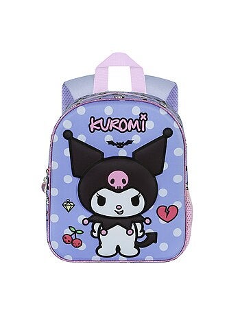 Hello Kitty Kuromi Rebel Sac à Dos 3D Elite, Mauve