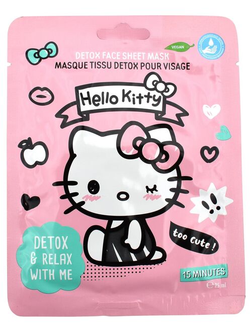 Hello Kitty Masque Tissu Detox pour Visage - 25 ml - Kiabi