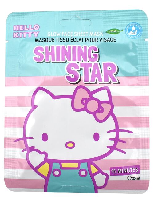 Hello Kitty Masque Tissu Eclat pour Visage - 25 ml - Kiabi