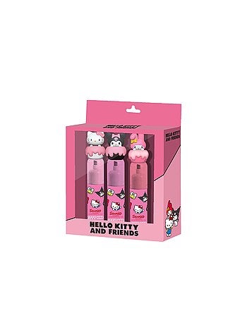 Hello Kitty Mix Pack de 3 Surligneurs Roses, Rose