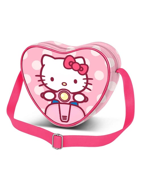Hello Kitty Moto Sac à Bandoulière Coeur Casual, Rose - Kiabi