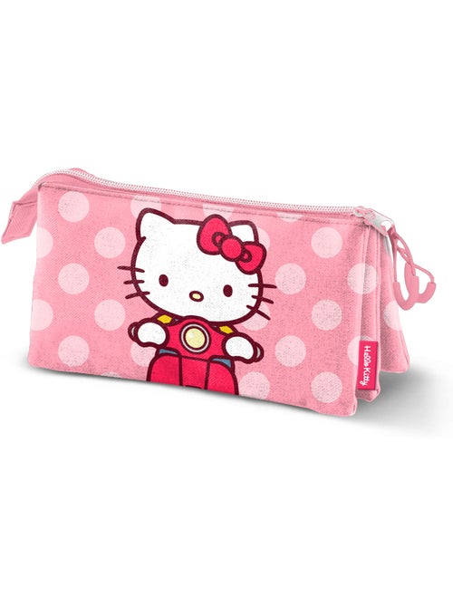 Hello Kitty Moto Trousse Triple, Rose - Kiabi