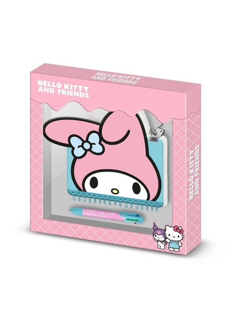 Hello Kitty My Melody Face Pack de Journal Kawaii + Stylo 6 Couleurs, Rose - Kiabi