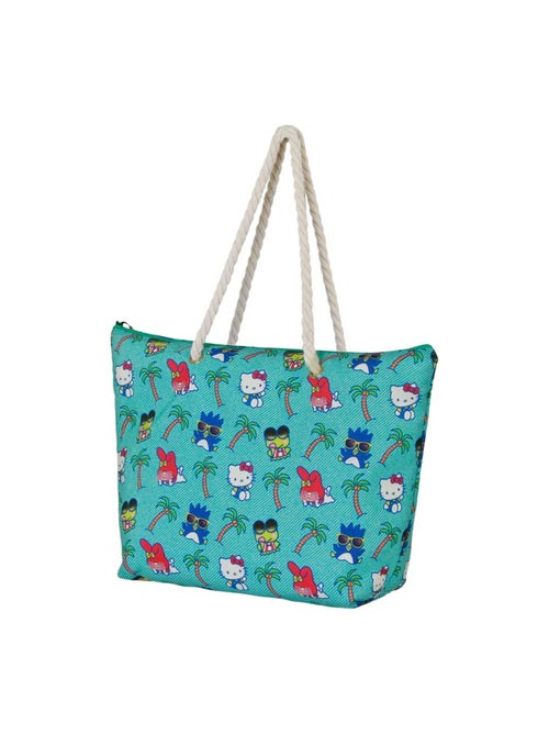 Hello Kitty Palms Sac de Plage Soleil, Turquoise - Kiabi