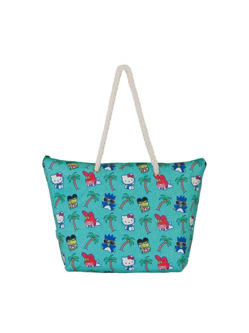 Hello Kitty Palms Sac de Plage Soleil, Turquoise - Kiabi