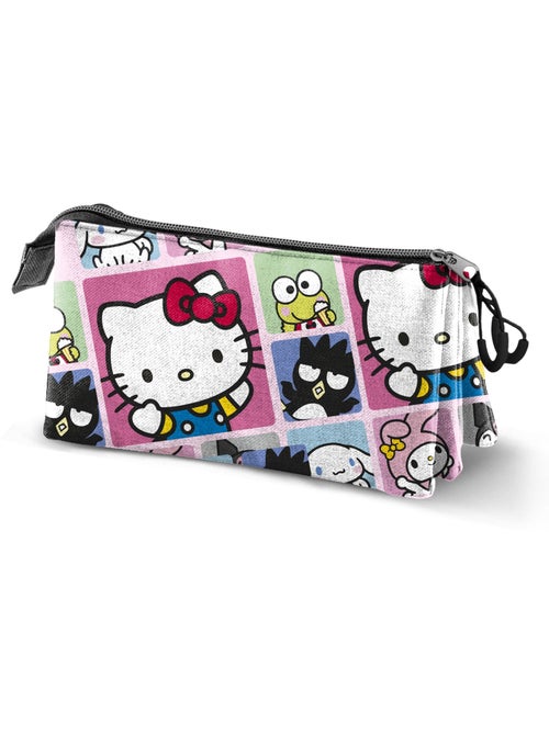 Hello Kitty Panels Trousse Triple, Multicolore - Kiabi