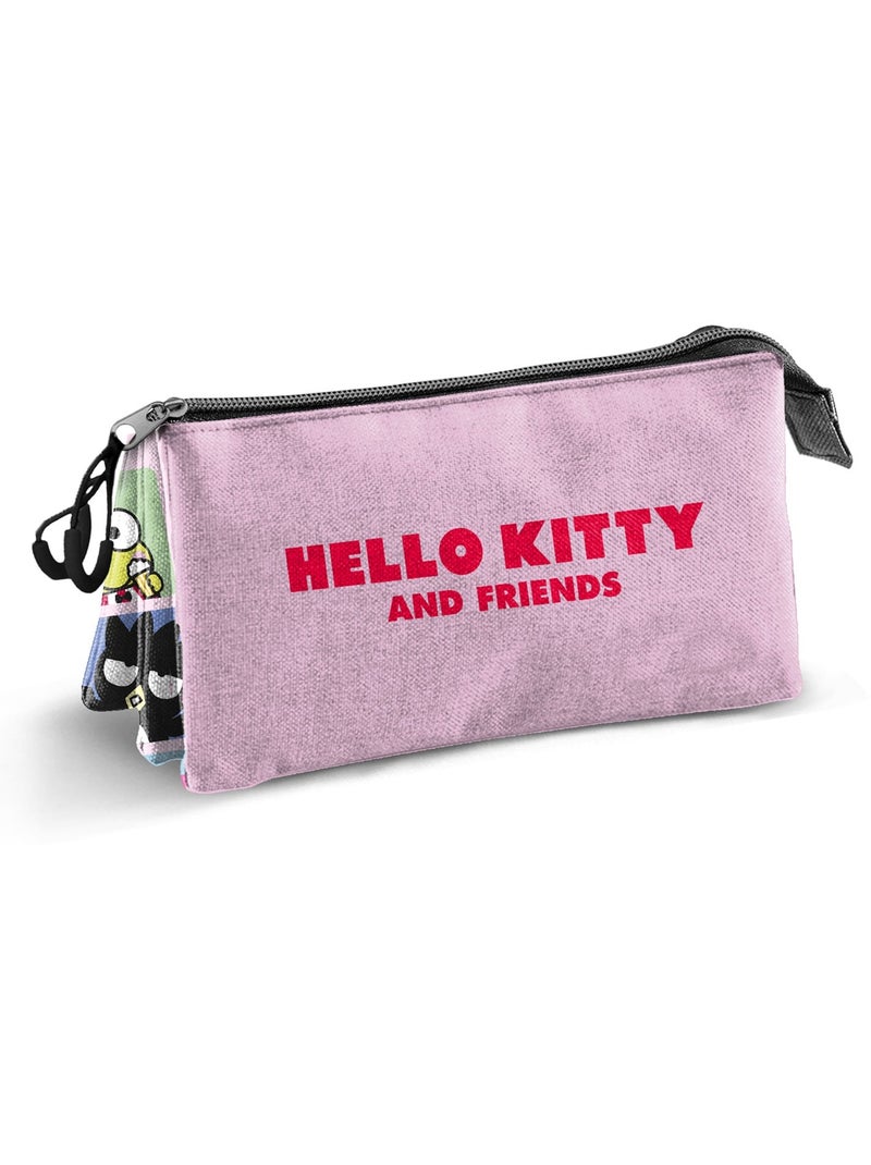 Hello Kitty Panels Trousse Triple, Multicolore Multicolore - Kiabi