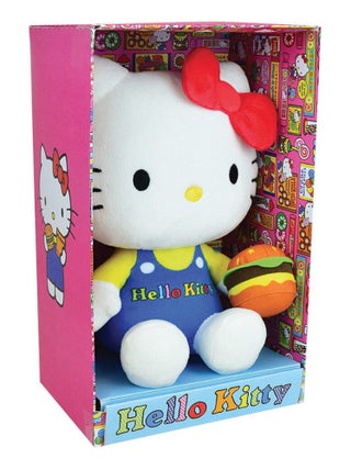 Hello Kitty Peluche Retro Food avec son Hamburger