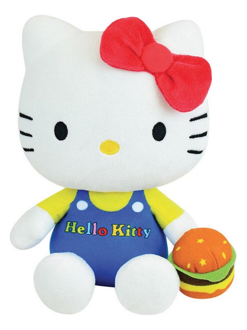 Hello Kitty Peluche Retro Food avec son Hamburger - Kiabi