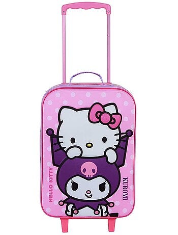 Hello Kitty Playful Valise à Roulettes Soft 3D, Rose