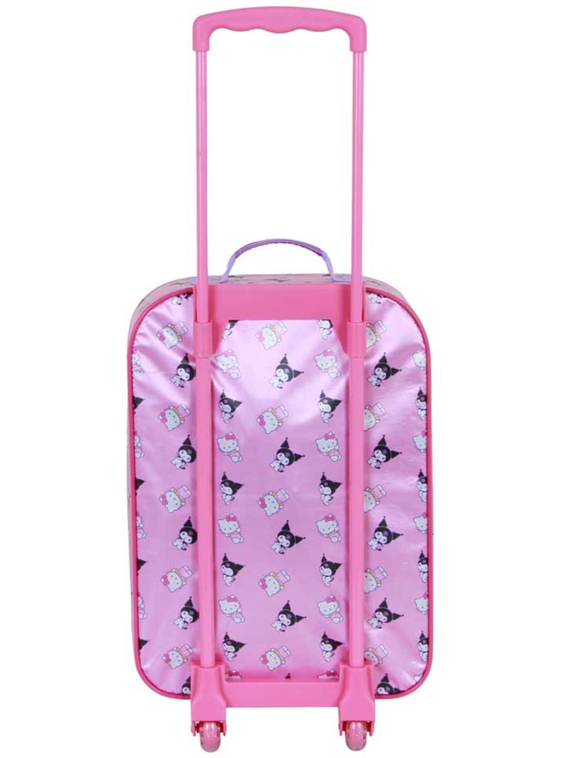 Hello Kitty Playful Valise à Roulettes Soft 3D, Rose Rose - Kiabi