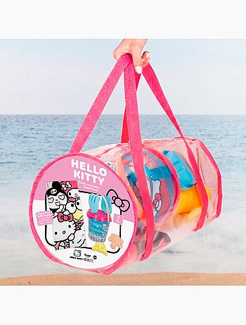 Hello kitty set de seaux de plage avec accessoires serviette et sac