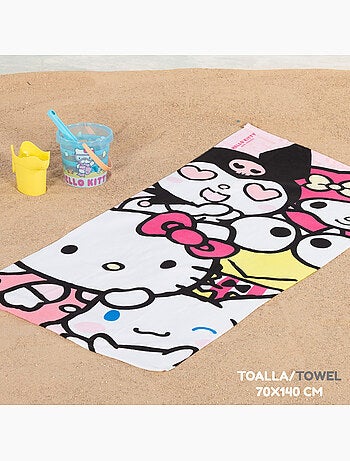 Hello kitty set de seaux de plage avec accessoires serviette et sac