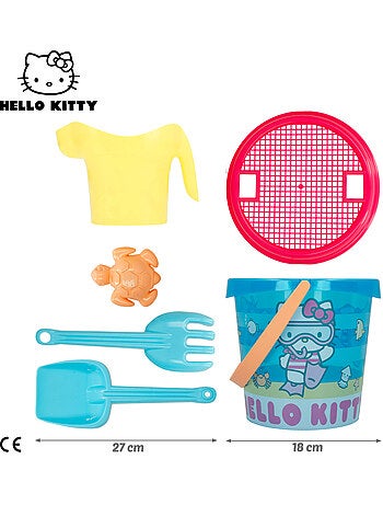 Hello kitty set de seaux de plage avec accessoires serviette et sac