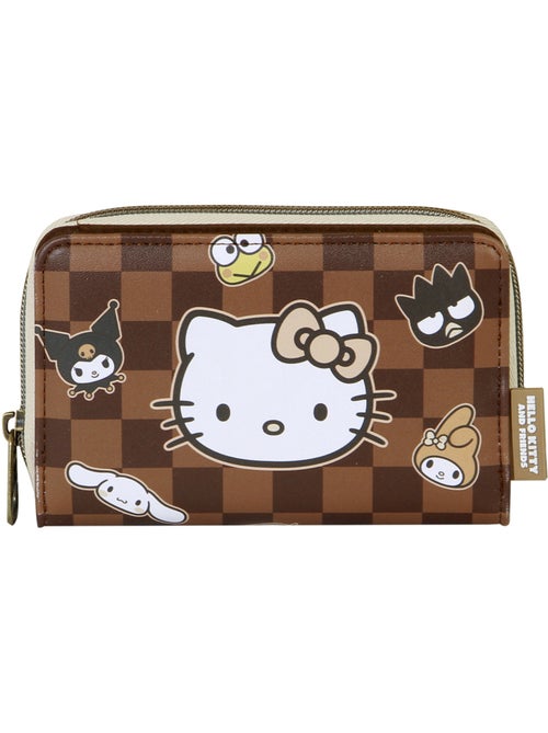 Hello Kitty Squares Portefeuille, Brun - Kiabi