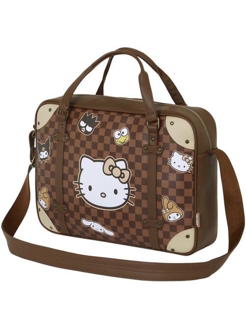Hello Kitty Squares Sacoche Ordinateur Portable Laptop, Brun - Kiabi