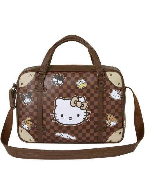 Hello Kitty Squares Sacoche Ordinateur Portable Laptop, Brun - Kiabi