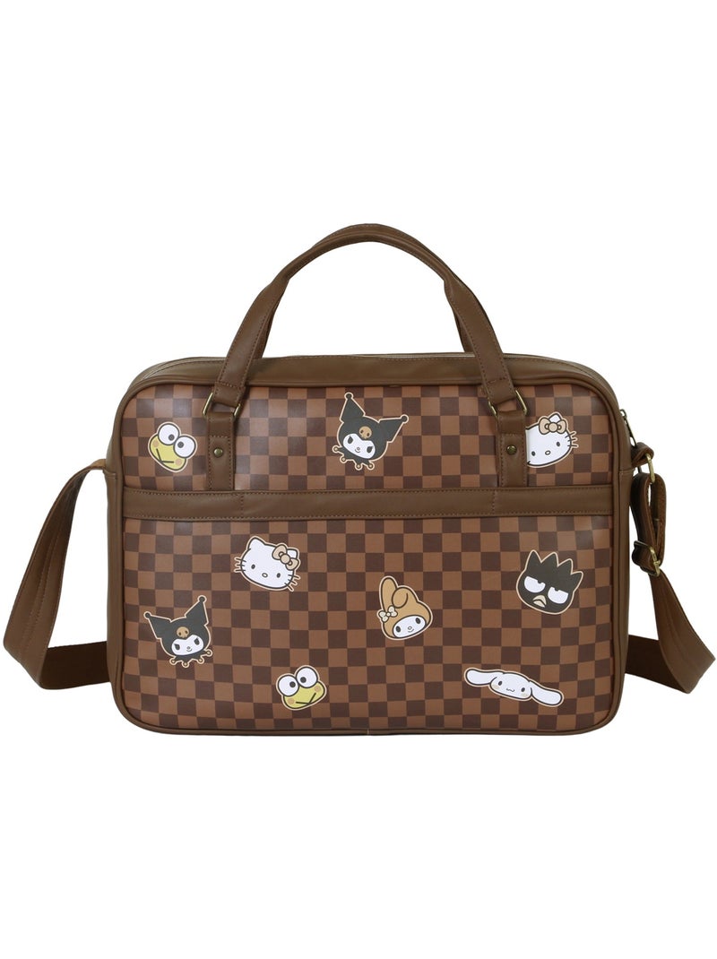Hello Kitty Squares Sacoche Ordinateur Portable Laptop, Brun Marron - Kiabi