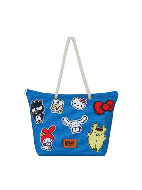 Hello Kitty Stickers Sac de Plage Soleil, Bleu - Kiabi
