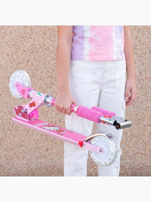 Hello kitty trottinette pliable à 2 roues avec lumières - Kiabi Hello kitty trottinette pliable à 2 roues avec lumières - Kiabi