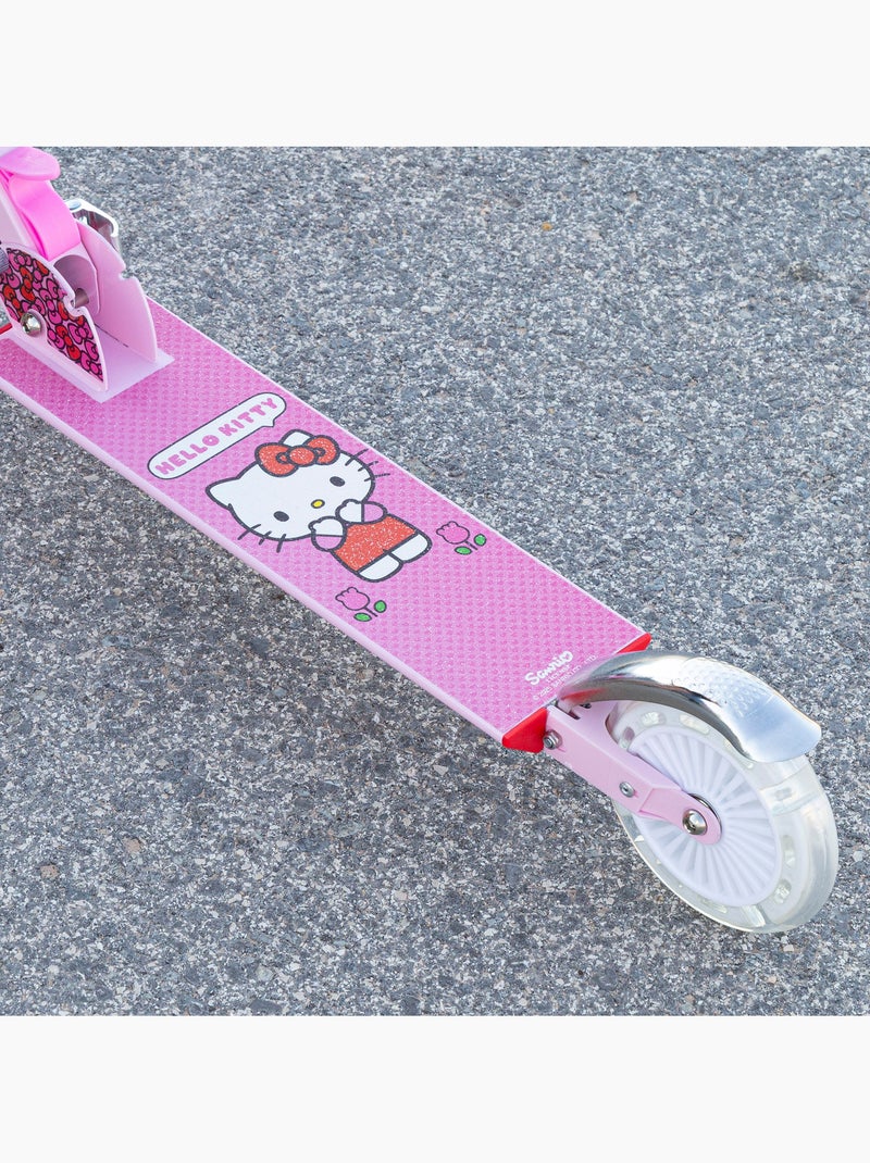 Hello kitty trottinette pliable à 2 roues avec lumières N/A - Kiabi