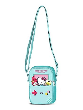 Hello Kitty Videogame Sac Bandoulière Téléphone Lite, Turquoise