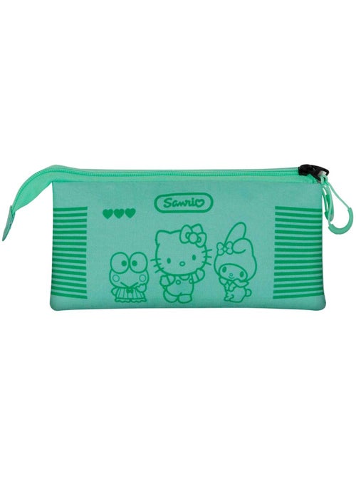 Hello Kitty Videogame Trousse Triple, Turquoise - Kiabi