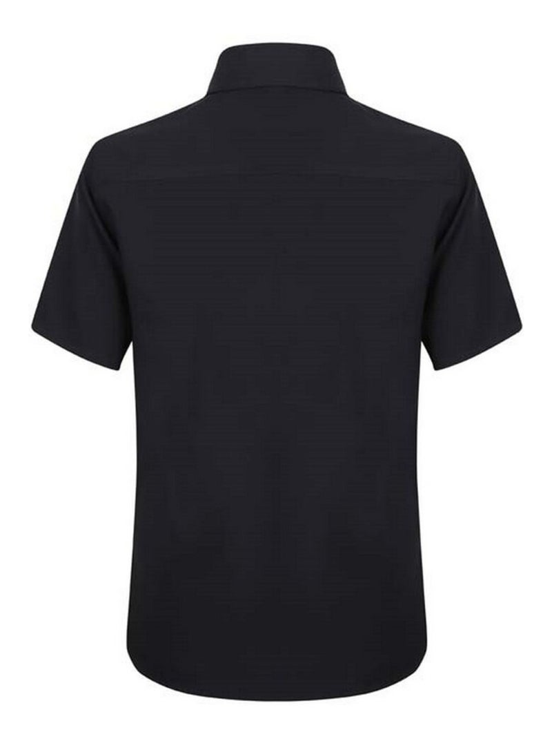 Henbury - Chemise manches courtes Noir - Kiabi