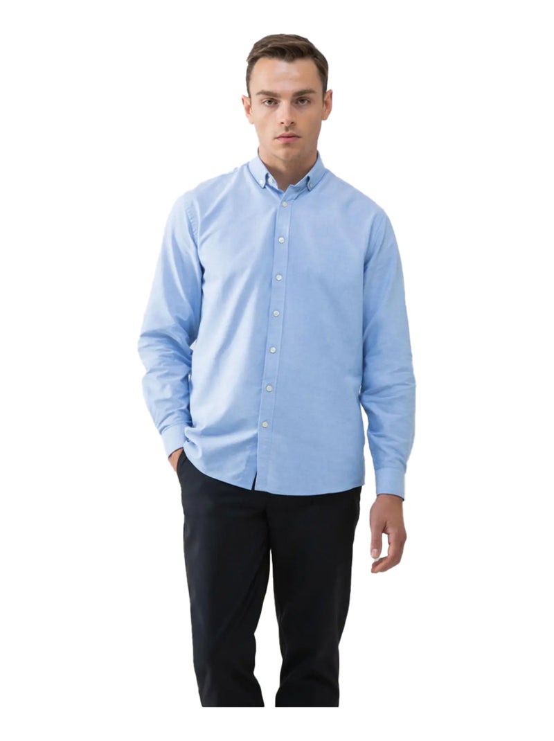 Henbury - Chemise manches longues CLASSIC Bleu - Kiabi