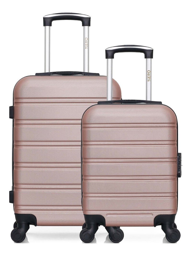 HERO - Lot de 2 - Valise cabine et valise cabine XXS RENOSO Rose clair - Kiabi