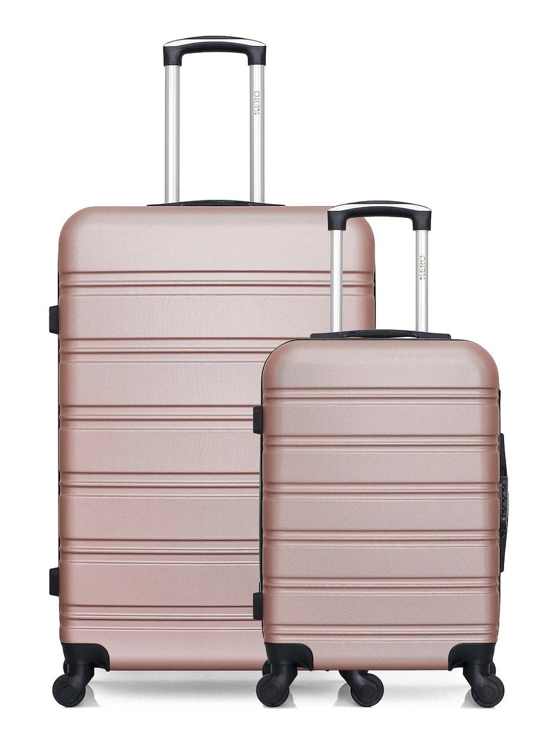 HERO - Lot de 2 - Valise grand format et valise cabine RENOSO Rose clair - Kiabi