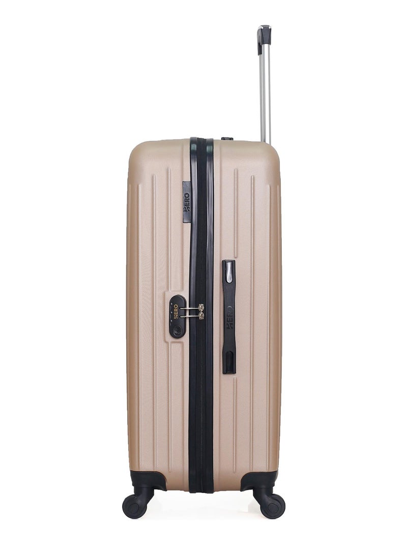 HERO - Lot de 2 - Valise grand format et valise weekend CARPATES Beige - Kiabi